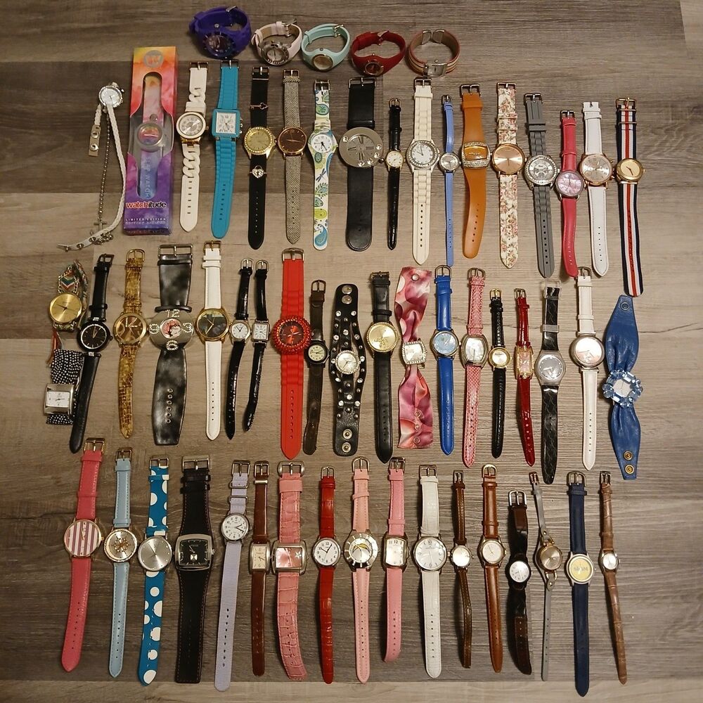 Bulk Lot 55+ Womens Watches For Parts Repair Craft Anne Klein Kenneth Cole Timex